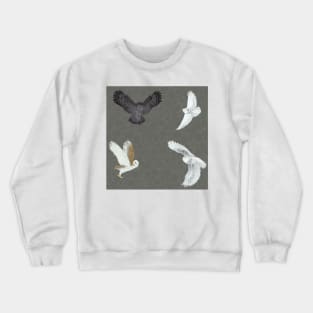 Soaring Owls Grey Crewneck Sweatshirt